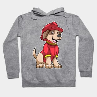 Dog as Firefighter with Fire helmet Hoodie